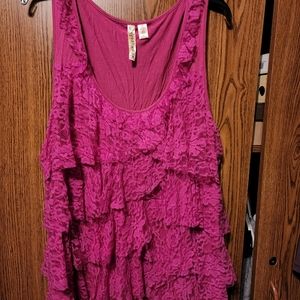 Lace tank top